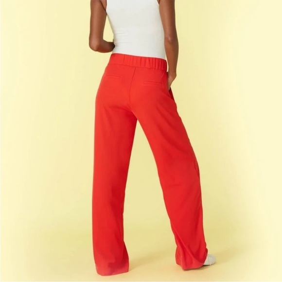 Summersalt Perfect Wide Leg Pants in Lava Red Stretch Pockets EUC Size 14 - Picture 13 of 13
